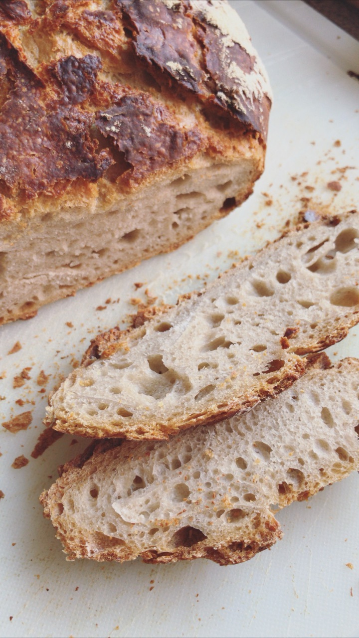 Loaf #7, cut with two slices